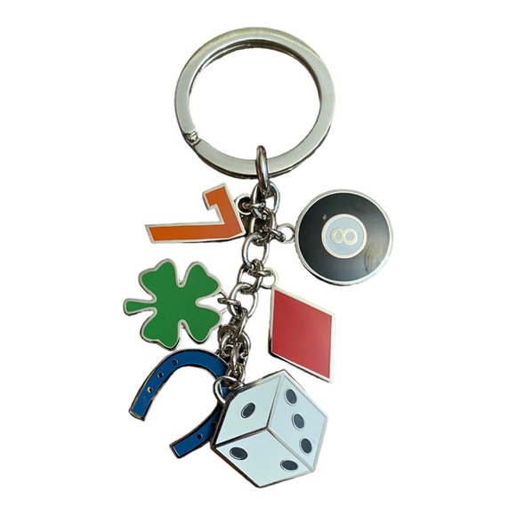 Coach Accessories - Coach Lucky Charm Keychain 5 Colorful Charms ; Clover, dice, Horseshoe More NWOT